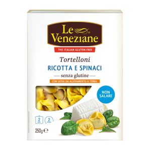 Le Veneziane Tortelloni à la ricotta et aux épinards Sans Gluten - 250g