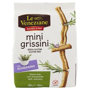 Le Veneziane Mini Grissini mit Rosmarin Glutenfrei - 250g