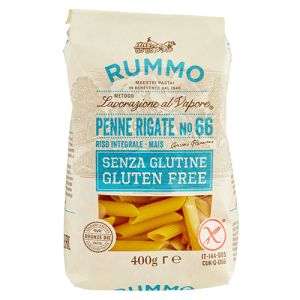 Rummo Sans Gluten Pâtes Pennes Rigates N°66 - 400g