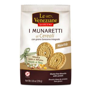 Le Veneziane Biscuits Sans Gluten I Munaretti aux Céréales - 250g