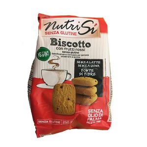 NutriSí Biscuit avec Fruits rouges Végétalien Sans Gluten - 250g